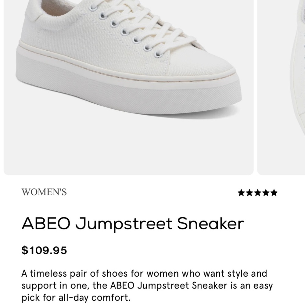 ABEO Jumpstreet White Canvas Sneaker